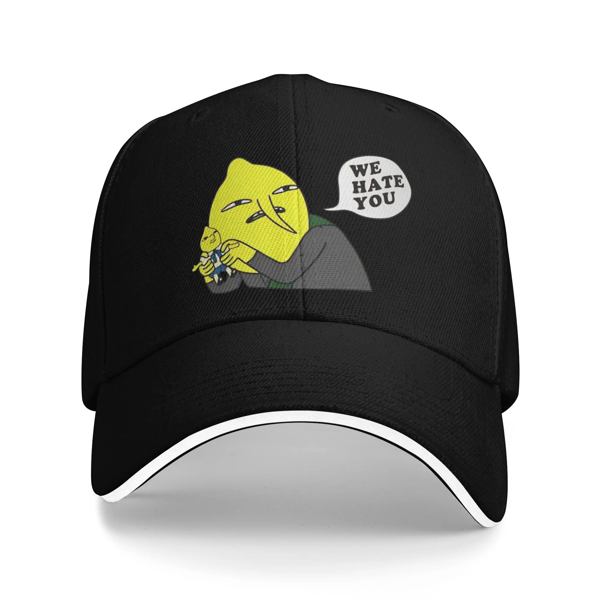 Lemongrab We Hate You Casual Baseball Cap  Outdoor Sports Trucker Hat Summer Sunscreen Couple Women Fashion Snapback Cap