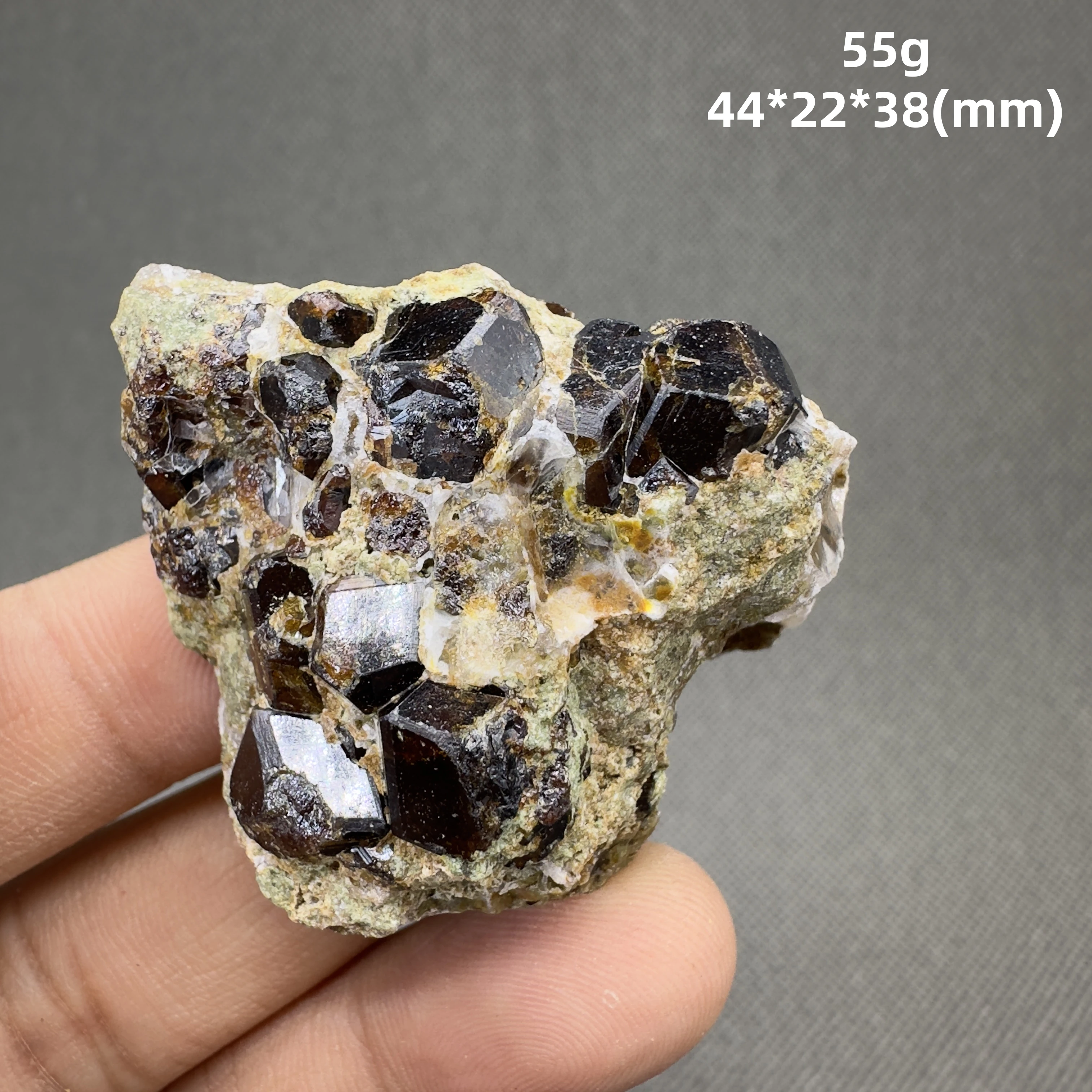 New! Natural Inner Mongolia Garnet mineral specimens + healing quartz crystals and stones rock gemstone - Image 2