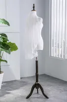 Velo de novia corto de 2 niveles para mujer, velo de novia largo de una capa, accesorios de boda, aspecto fresco, nuevo estilo