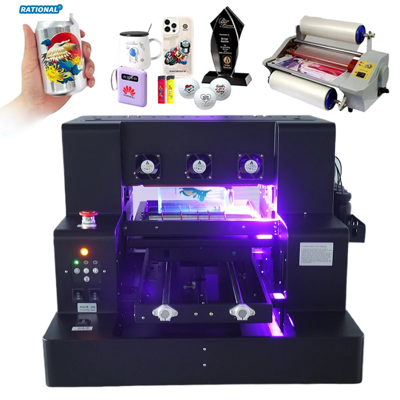 

A3 UV with Varnish UV Printer DTF with Free Software for Printing Bottle Pen Phone case A4 Uv Printer