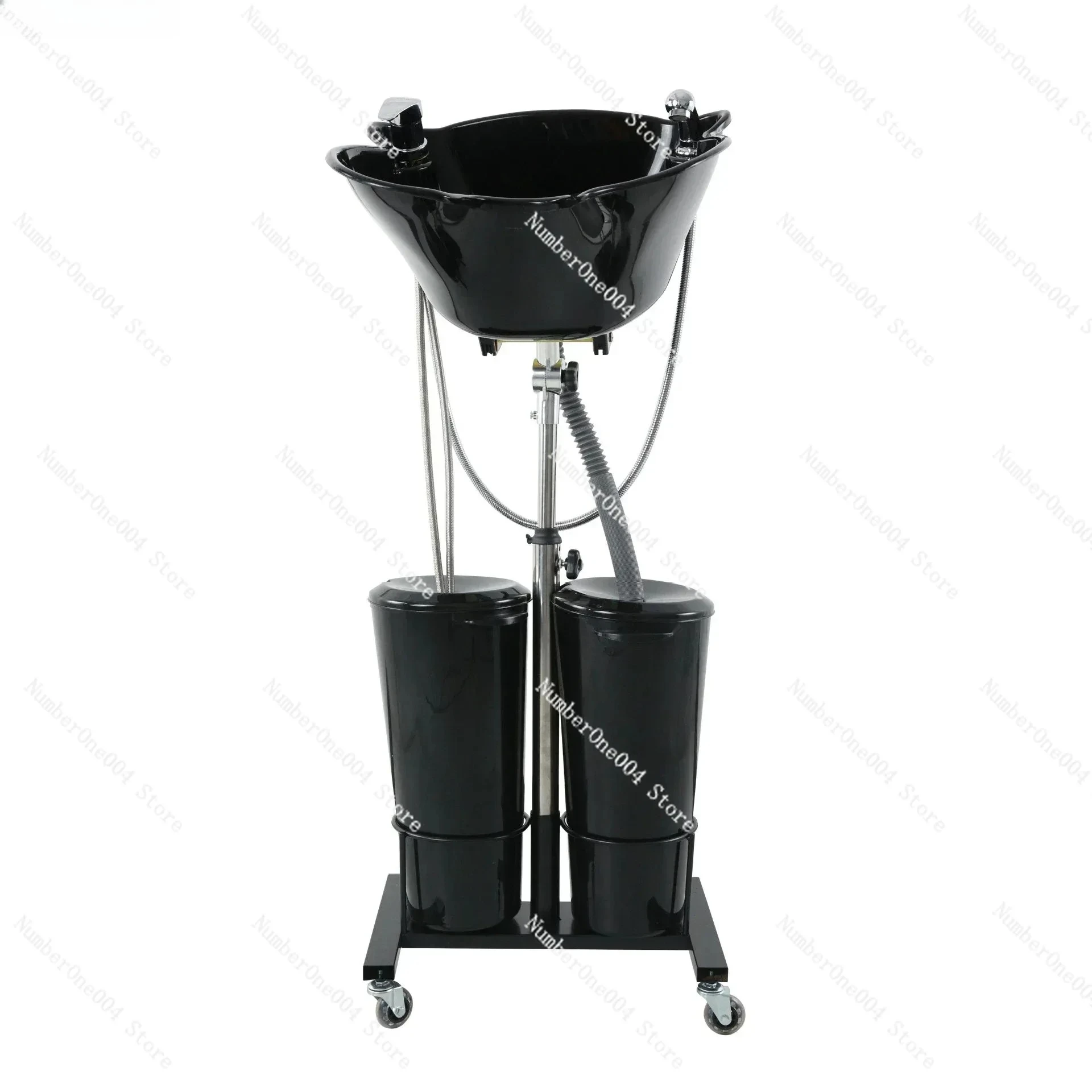 Vertical Shampoo Basin Portable Barber Store Tilt Shampoo Tray Pregnant Elderly Electric Double Barrel Shampoo Beds
