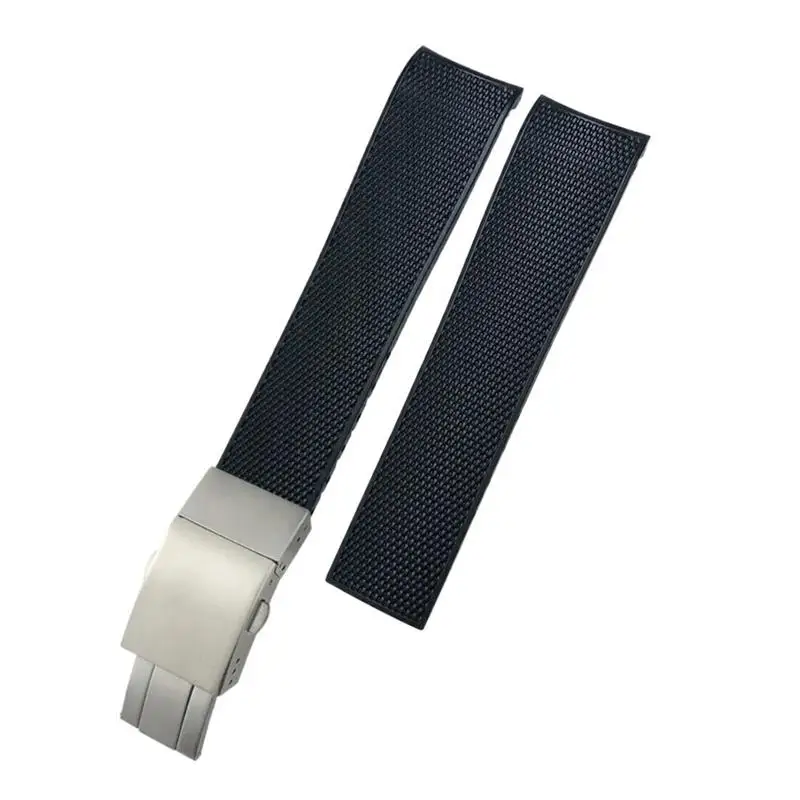 

Rubber Watchband 19mm 20mm 21mm Silicone Strap for Longines Hydroconquest L3 781 782 VHP Black Blue Watch Bracelets