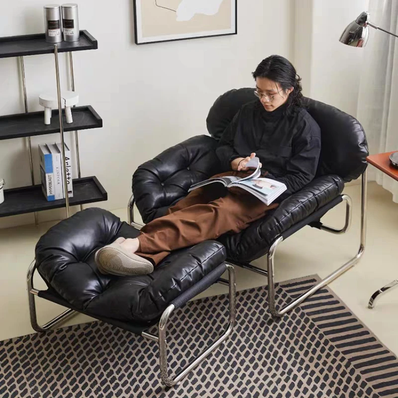 

Length 102cm -Italian Single Sofa Chair Retro Style Indoor Clothing Store Photo Chair Modern Antique Style Balcony Leisure Chair