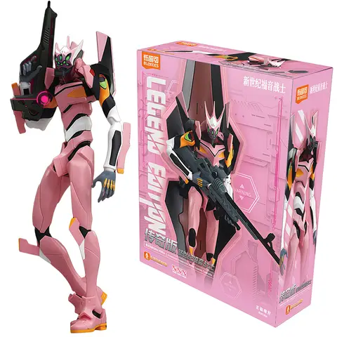 NEW BLOKEES Neon Genesis Evangelion‌ Eva Unit-08 Action Figures Model Assembly Toys Portable Desktop Ornament Birthday Gifts