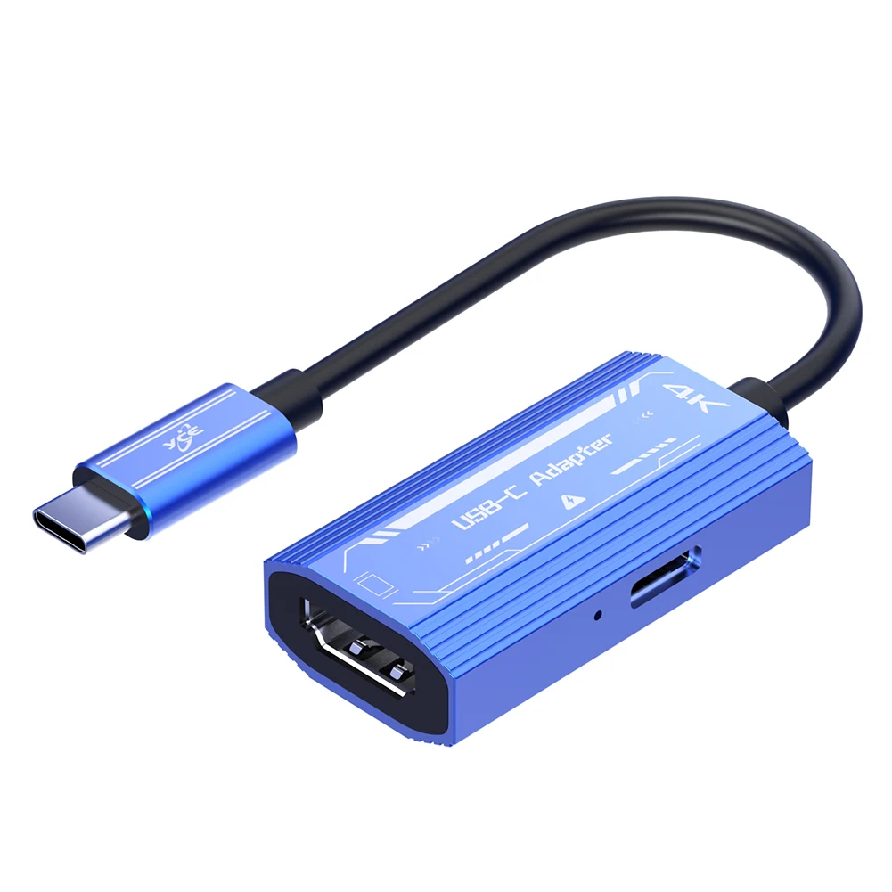 USB Typ C zu HDMI-kompatibler Adapter 4K@60Hz PD100W&Datenübertragung für XREAL/Rokid Air AR-Brille für Switch/Steam Deck/ROG Ally