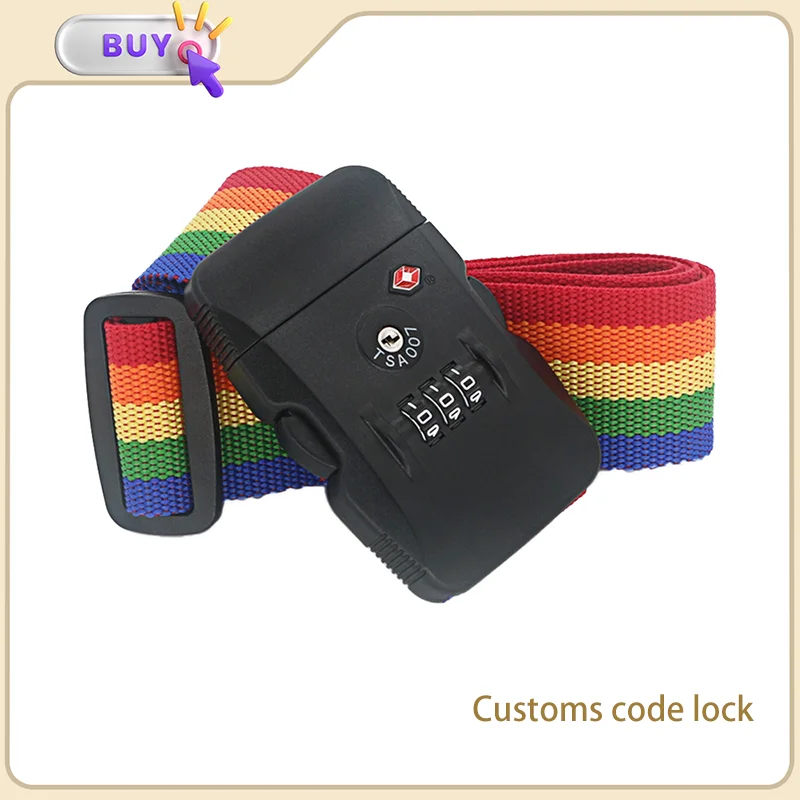 

Suitable For TSA PJ005 Original Baggage Packing Belt Customs Lock Luggage Accessories Combination Lock Anti-theft security