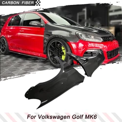 Carbon Fiber Car Front Side Fenders Flares for Volkswagen VW GOLF 6 VI MK6 R R20 2010-2013 Side Exterior Side Fender Vent Trims