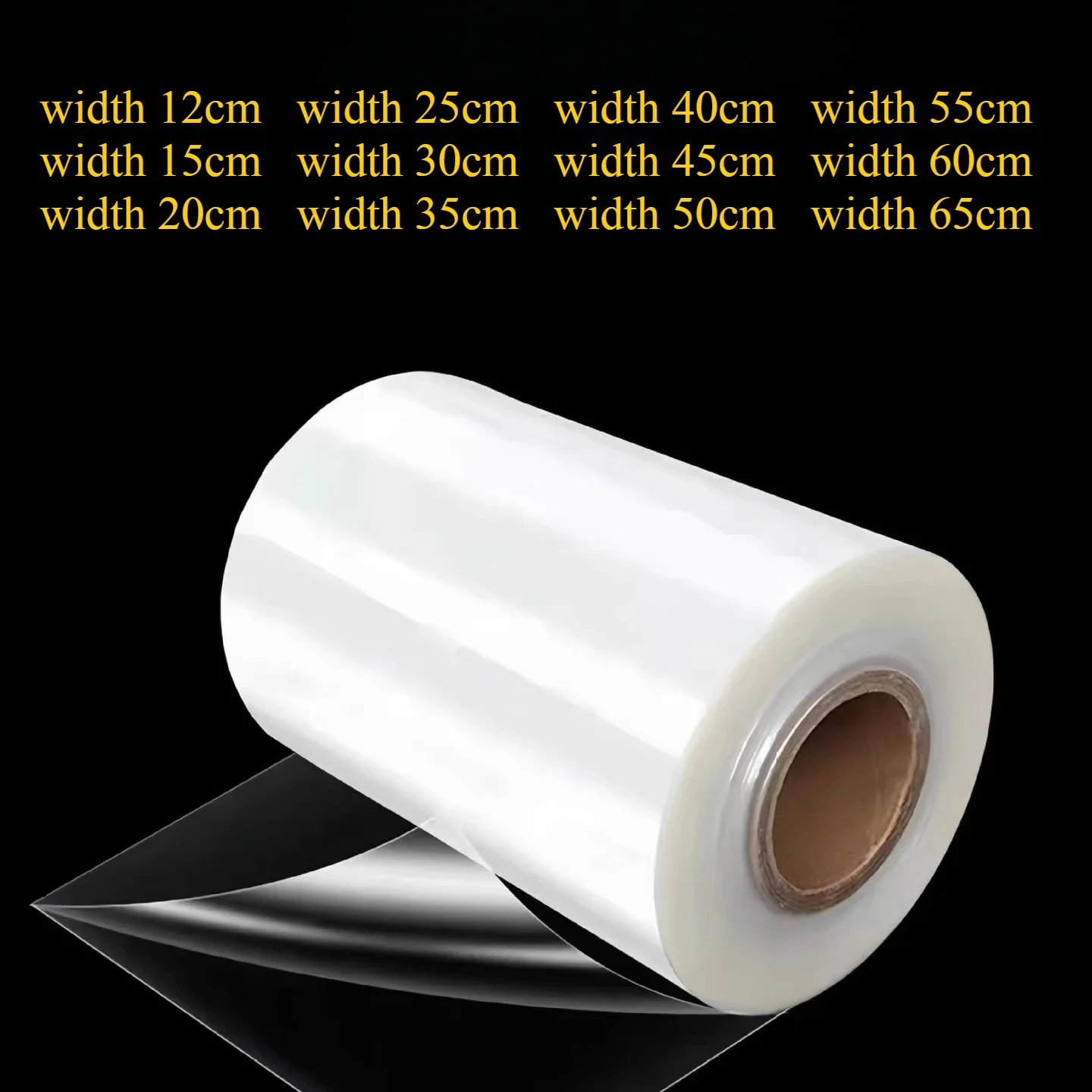 

POF Heat Shrink Folding Film Shoes Food Moisture-proof Dustproof Sealing Membrane Highly Transparent Shrinkable Cylindrical Film