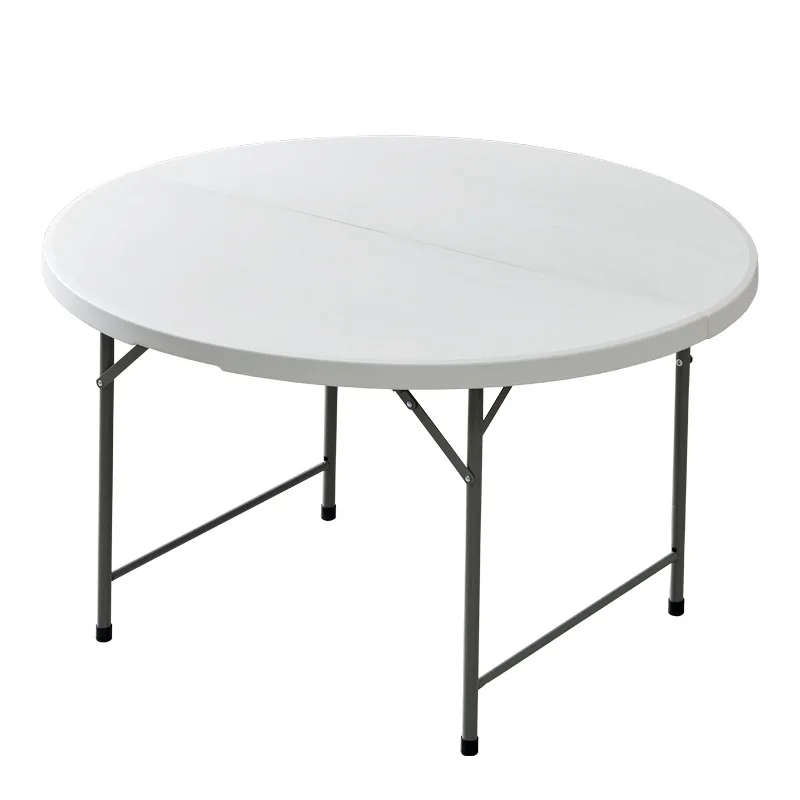 

Simple and modern multi-purpose plastic foldable, household outdoor leisure folding round table