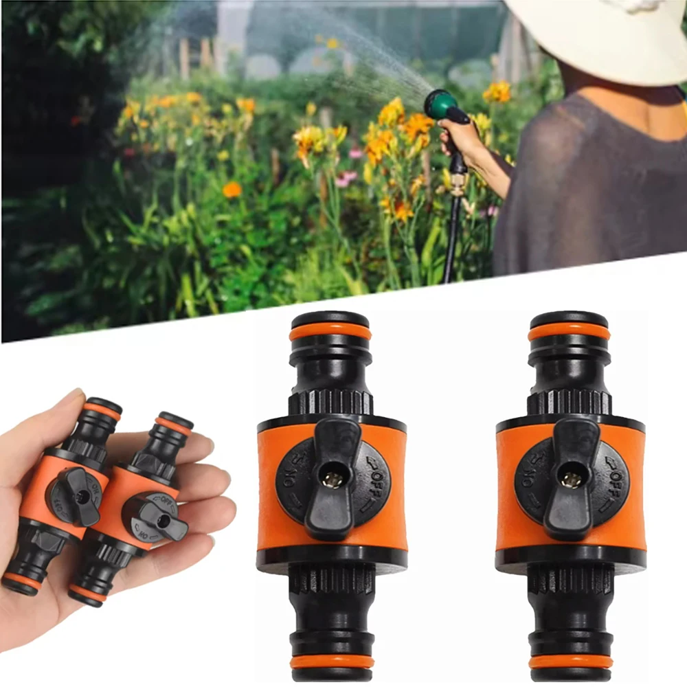 1/2PCS Garden Hose Pipe Tap Shut Off Valve Pipe Connector & Coupler for Water Stop Tap Adapter Quick Joint Water Irrigation Tool