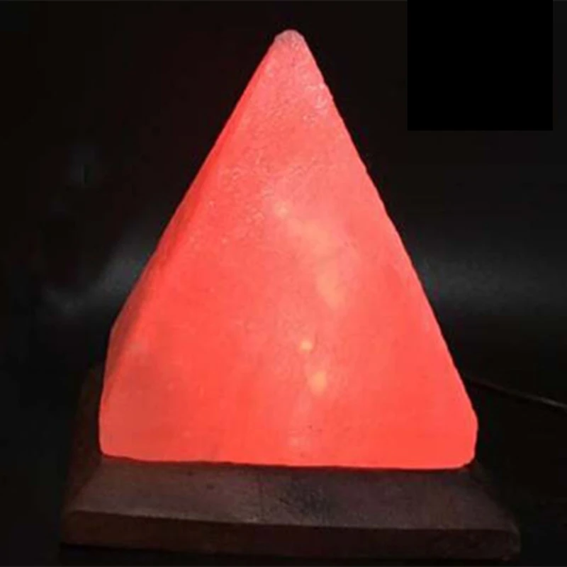 Himalayas Crystal Salt Lamp USB Led Pyramid Salt Crystal Lamp Crystal Decorative Lamp Atmosphere Atmosphere Lamp