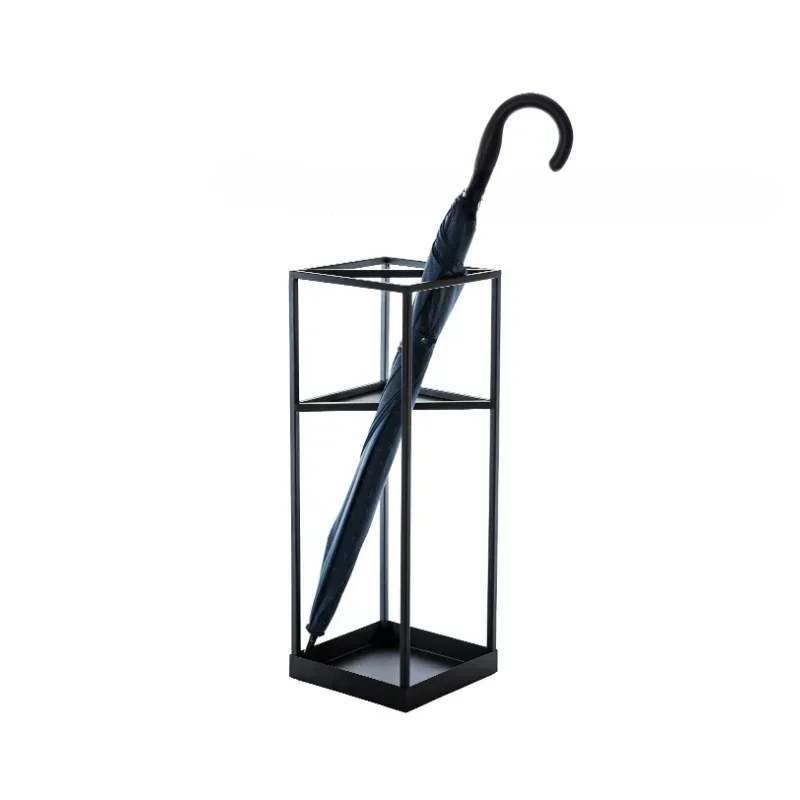 Iron Landing Umbrella Stand Multi-functional Umbrella Holder for Stroller Hotel Lobby Shelf Creative Light Luxury Parasol Stand