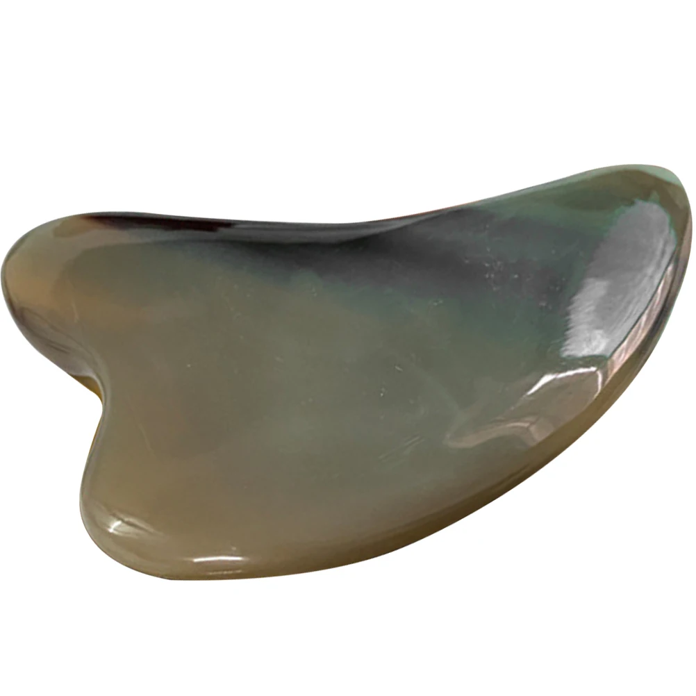 

Portable Ox Horn Guasha Massage Scraper Body Face Neck Skin Scraping Tool For Home Salon Travel Multi-Functional Durable Beauty
