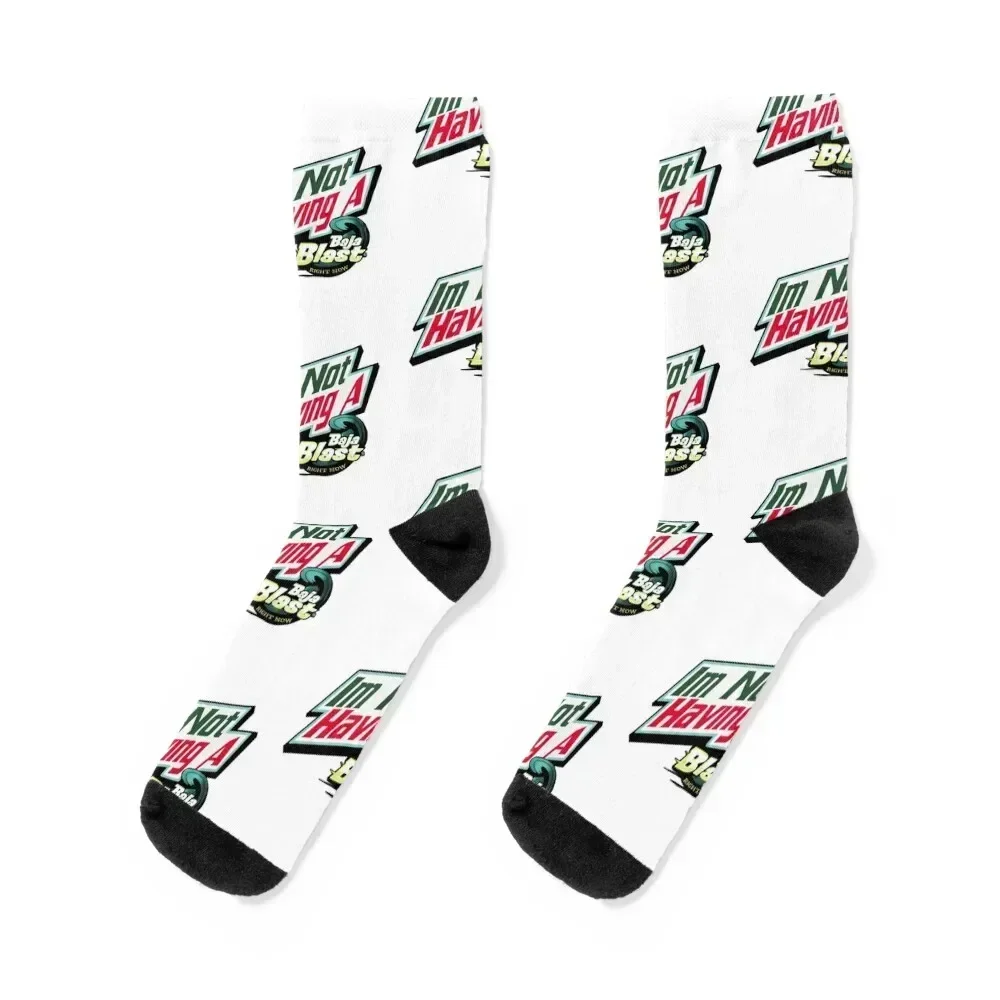 

I'm Not Having a Baja Blast Right Now Socks Stockings kids aesthetic halloween Men Socks Women's