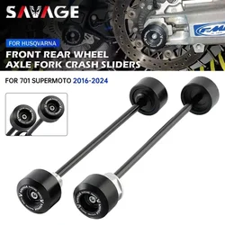 Per Husqvarna 701 Supermoto Anteriore Asse Posteriore Forcella Slider Telaio Del Motociclo Crash Protector Mozzo Ruota Anti-Collisione Ruota Slider