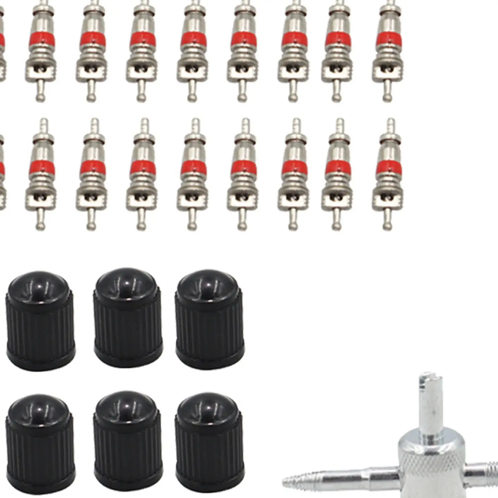 

Tire Valve Stem Puller Tools Set 20 Valve Cores with Storage Box