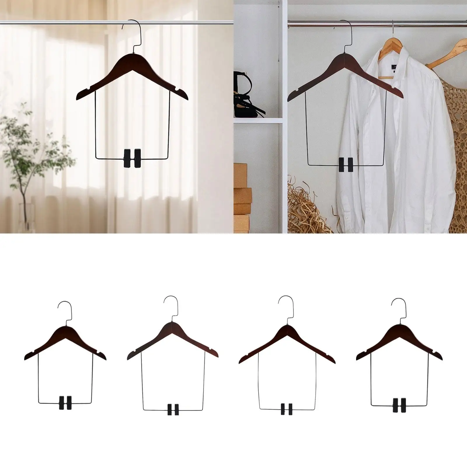 Shop Wooden Suit Hangers, Closet Organizer, Jacket Hangers, Trouser Hangers for