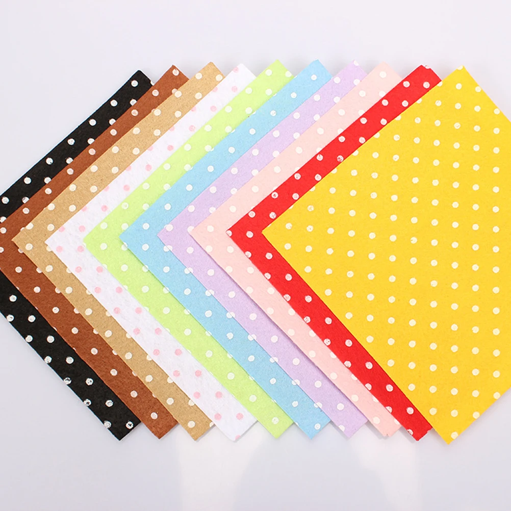 

10 Pcs Non-woven Fabric Set DIY Accessories Manual Nonwoven Material Felt Cloth