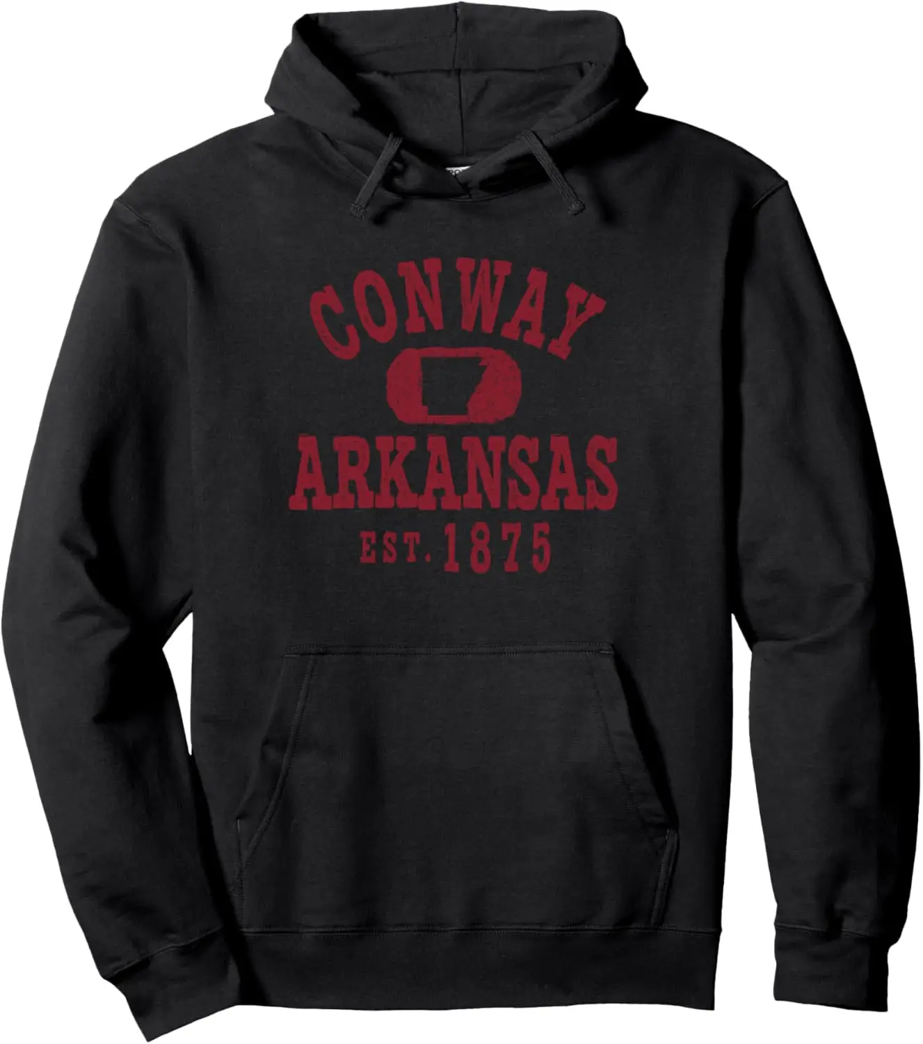 

Vintage Conway Arkansas AR Retro City Pullover Hoodie
