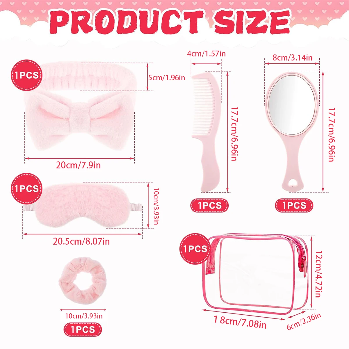 6 قطع من لوازم حفلات النوم للسيدات، مجموعة هدايا مثالية لحفلات السبا وحفلات البيجامة وحفلات البكالوريوس #2