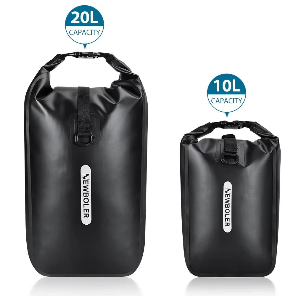 NEWBOLER 20L 10L Wasserdichte Fahrrad-Vorderradgabel-Tasche Schnellverschluss Fahrrad-Hecktasche Fahrradtasche Fahrradzubehör