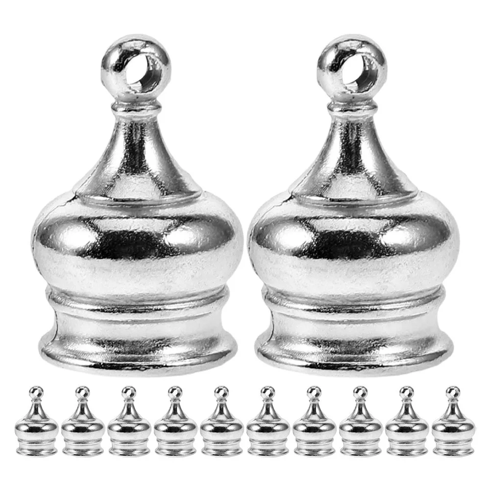 

12Pcs Perforated Decorative Finial Nuts M10x1 Thread Crown Cap for Lamp Shades Ceiling Chandeliers Floor Table Lamps Lighting