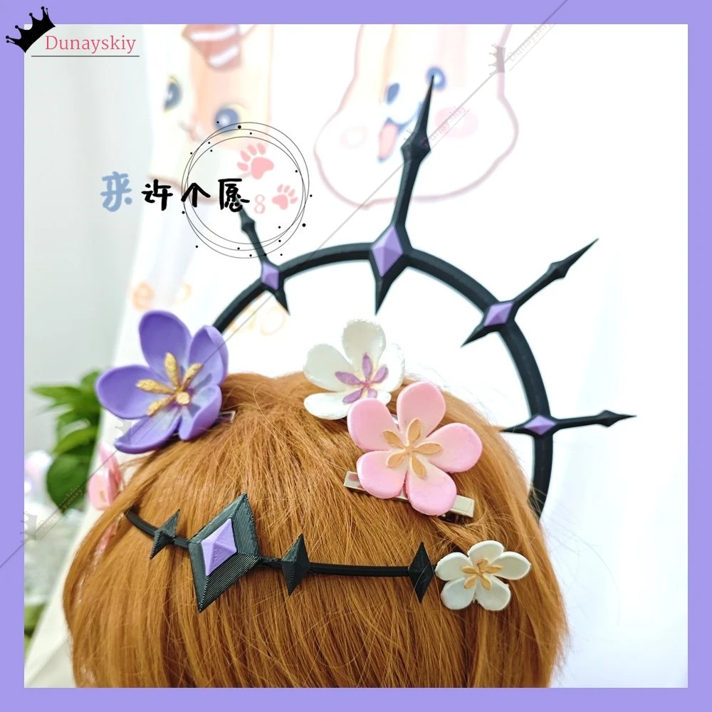 Castorice Honkai Star Rail คอสเพลย์เครื่องแต่งกายบทบาทเล่นอุปกรณ์เสริม Props อาวุธ,สร้อยคอ,Headdresses ชุด Castorice props