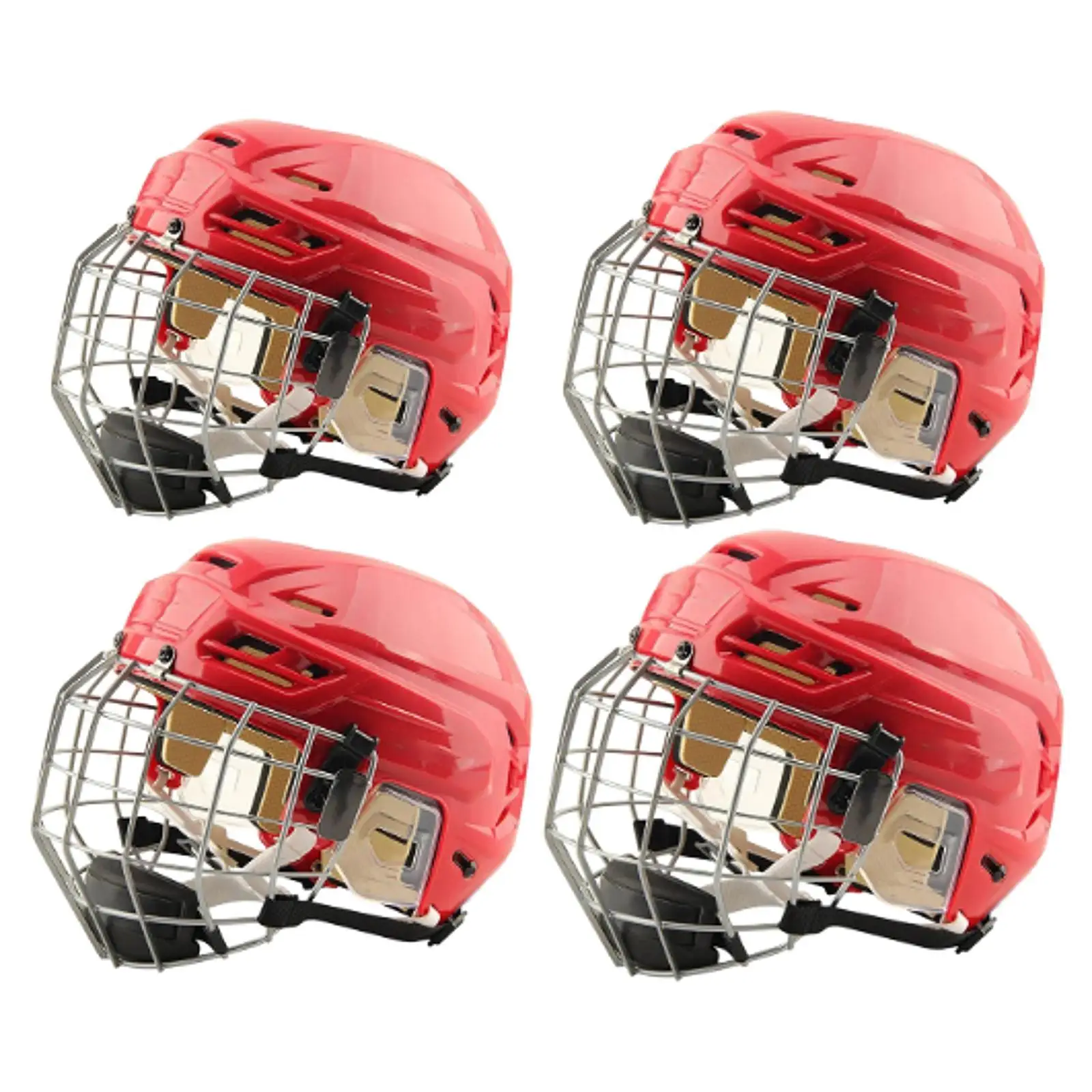 Hockey Helmet Match Headgear with Cage Exercise Sturdy Professional Sports Helmet Ice Hockey Player Helmet Ice Skate Helmet