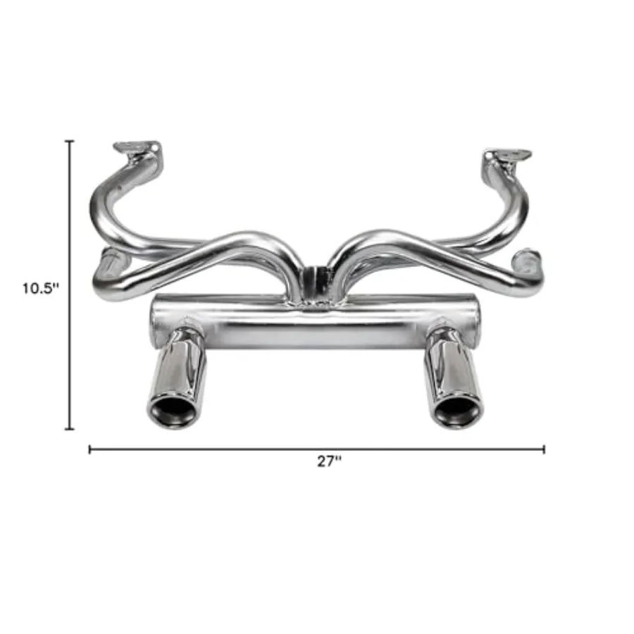 Sistema de escape de 2 puntas para un rendimiento mejorado y sonido de graves profundos en aplicaciones compactas de sedán y automóviles deportivos Motor mejorado E