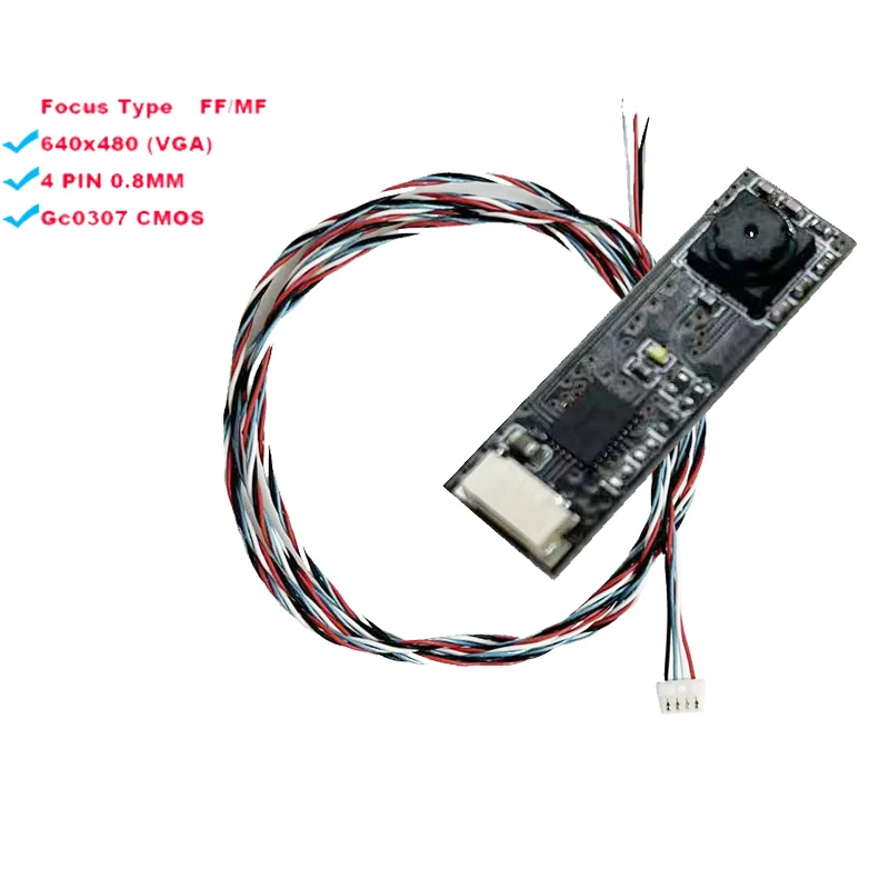 0.3 Million Pixel GC0307 USB Camera Module for Laptop Win Linux Android USB2.0 Free Drive 60 Degree 640*480 30FPS