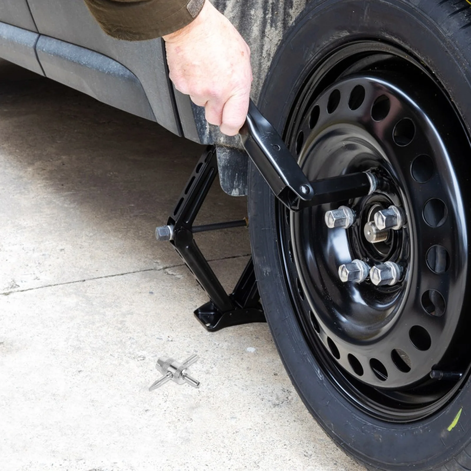 

4-In-1 Tire Valve Core Removal Tool Portable Metal Valve Stem Core Remover For Cars Motorcycles Bicycles Repair Tools