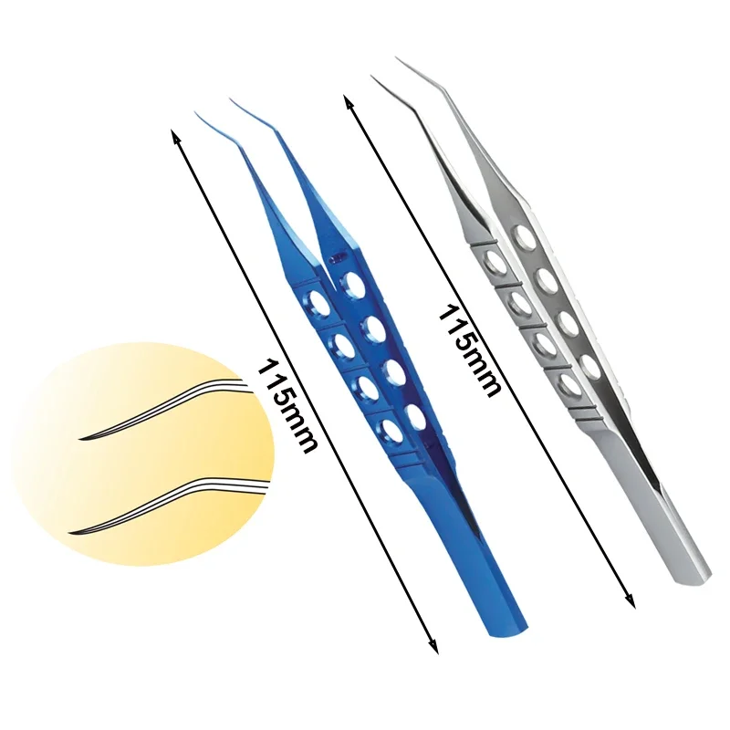 

11.5cm LASIK Retreatment Forceps Eyelid Clamp Tweezers Titanium/Stainless Steel Autoclavable Ophthalmic Instrument
