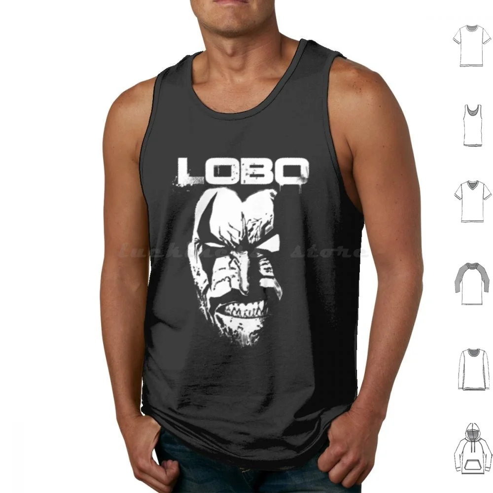 Lobo Classic Tank Tops Vest Sleeveless Lobo Wolf Hero Superhero Comics Comics Movie Mr Wolf Pulp Fiction Quentin