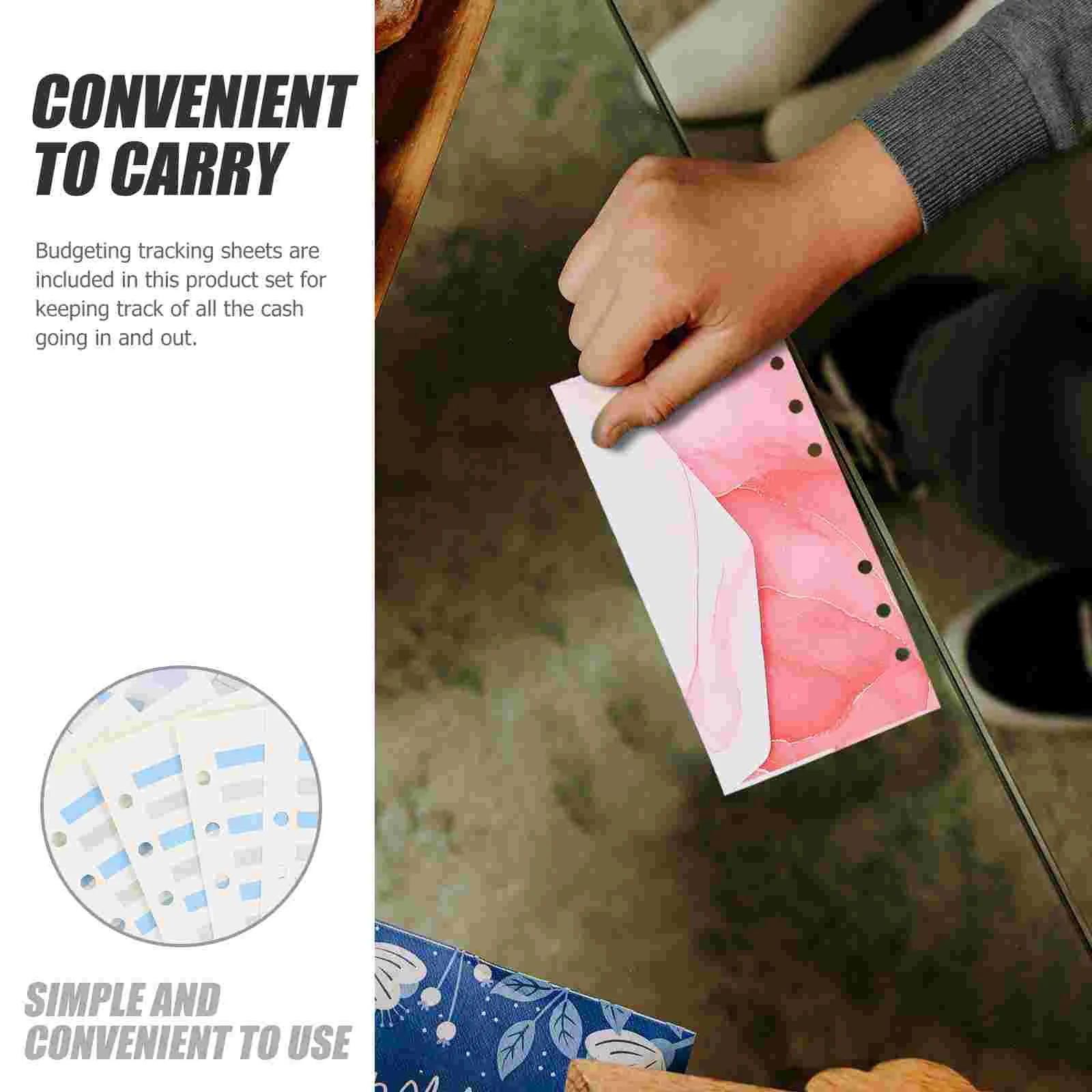 Envelope Buggy Bag Cash Budget Envelopes Waterproof Pocket Paper Binder Pockets Account Notebook