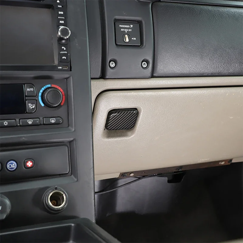 

For Hummer H2 2003 2004 2005 2006 2007 ABS Car Passenger Glove Box Switch Decorative Cover Sticker Auto Interior Accessories