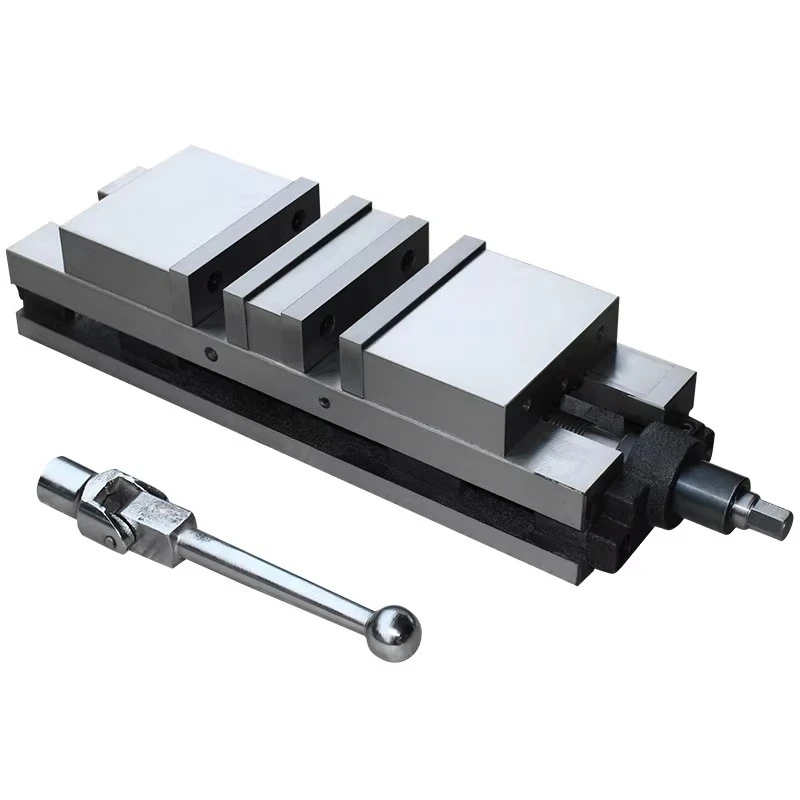 Table vice for heavy duty double opening grinder