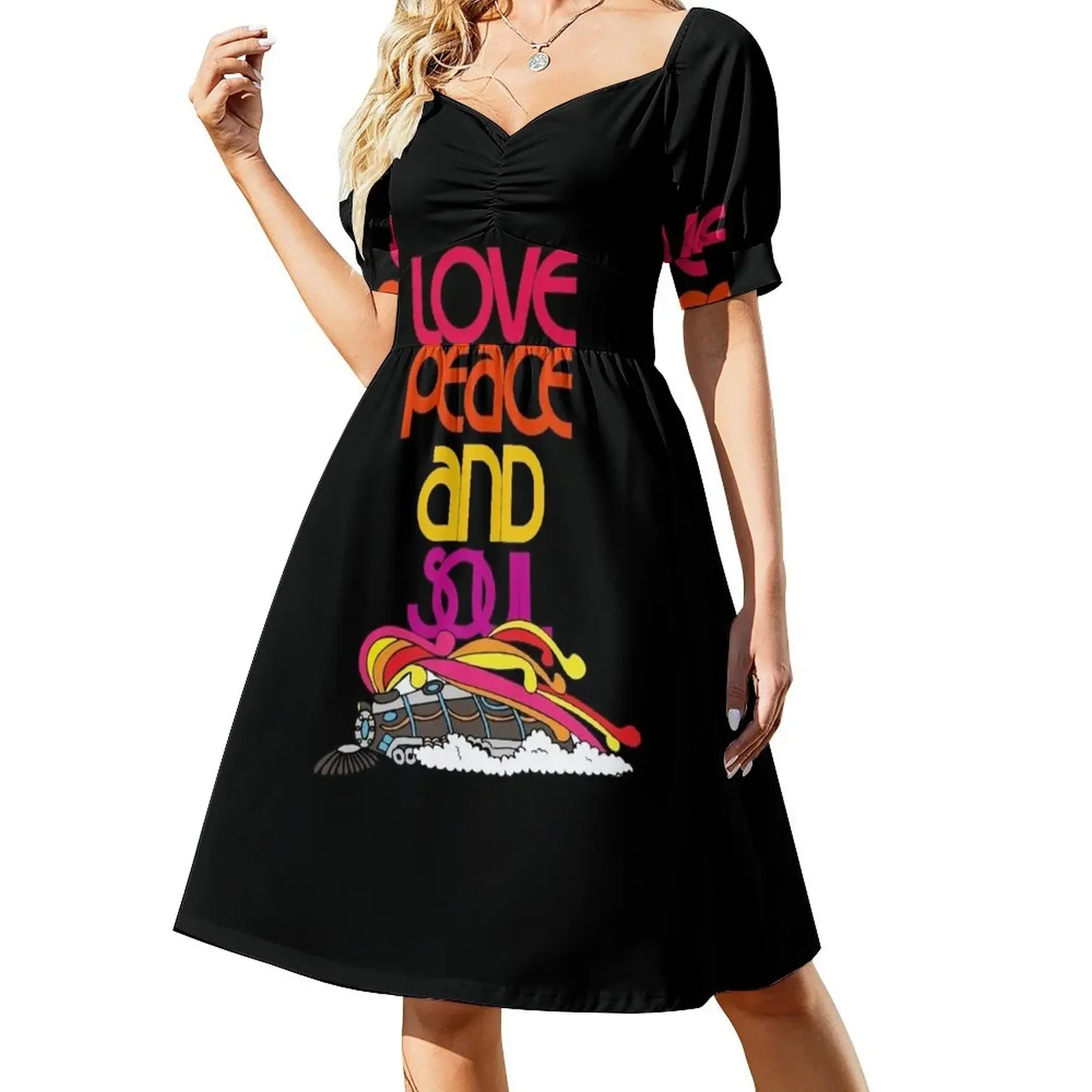 

Love Peace And Soul Train Logo Dress women evening dress women's luxury party dress elegant chic wedding evening dresses