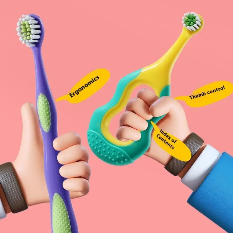 

Step By Step Antibacterial Toothbrush For Children Soft Toothbrush For Infants And Toddlers Aged 0-3-6-9