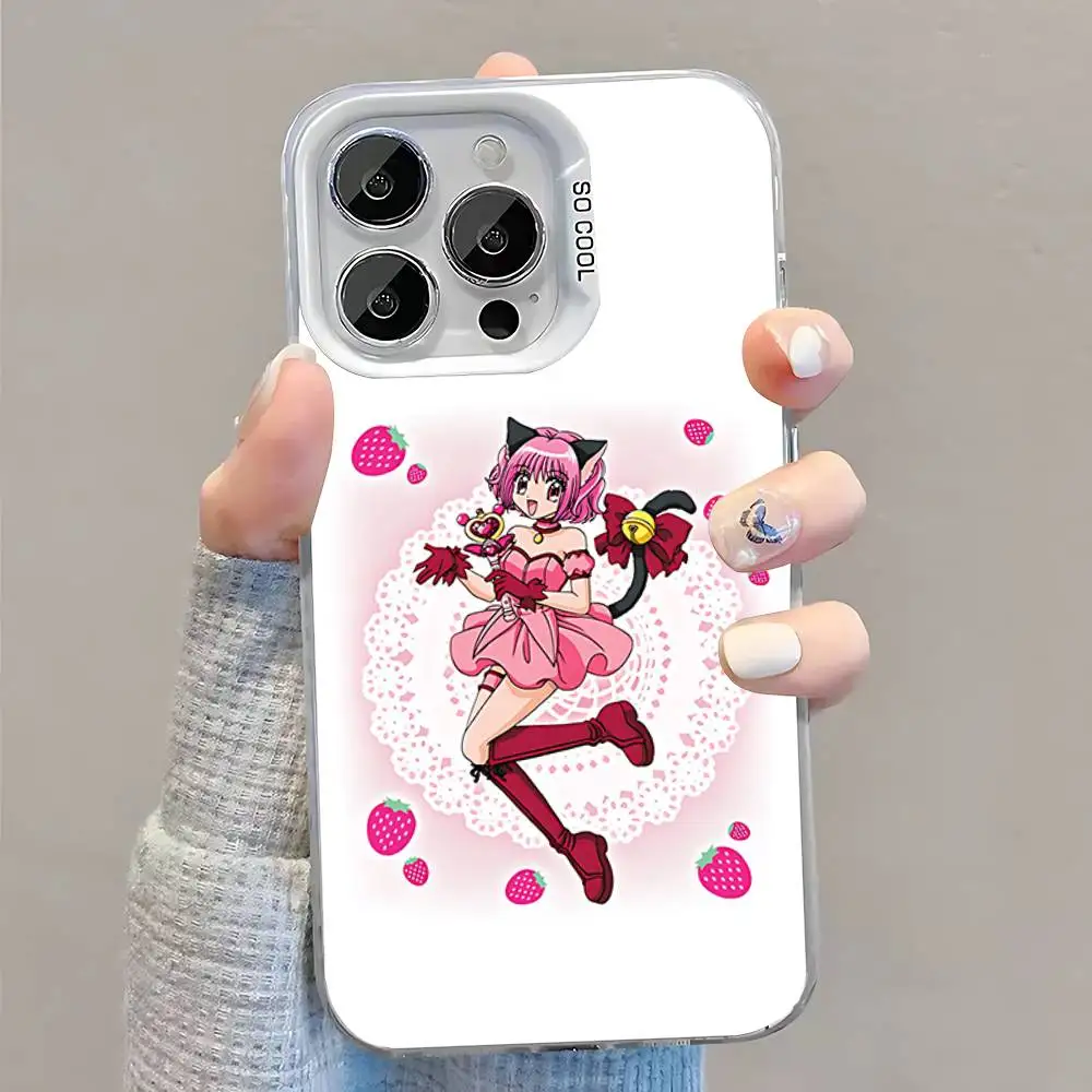 Etui na telefon Tokyo M-Mew M-Mew do iPhone'a 16, 15, 14, 13, 12, 11, Pro, XS, Max, Plus, Mini, SE Białe, Matowe, Odporne na Wstrząsy