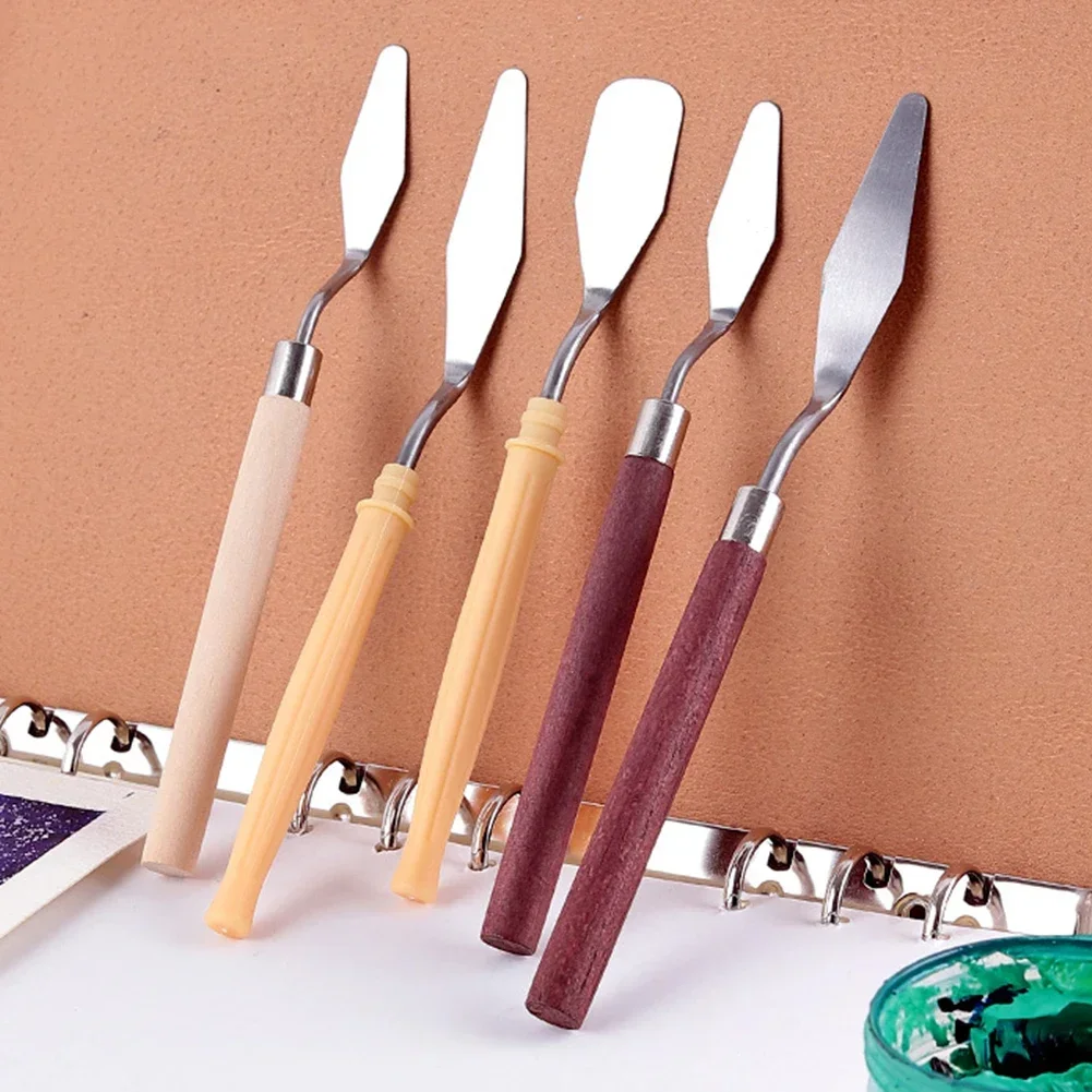 

7Pcs/Set Stainless Steel Oil Painting Knives Different Size Artist Crafts Oil Painting Scraper Palette Spatula Art Tool Kit