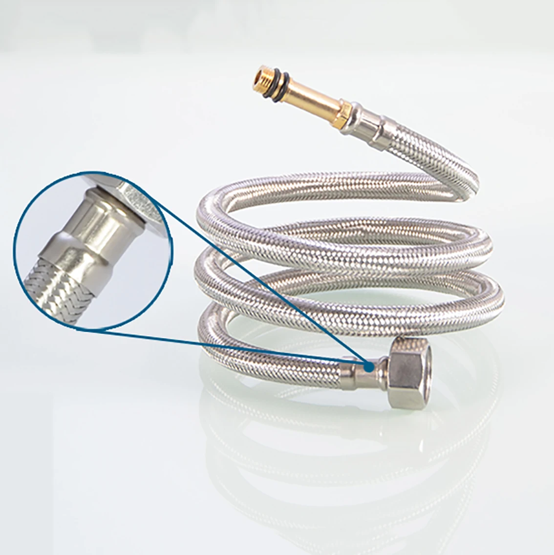 Thép Không Gỉ 304 Vòi Sen Tắm Ống Dẫn Vào Đầu Vòi Trên Ống Nước Nhà Bếp Phòng Tắm Accessorie Chất Lượng Cao Vòi Vòi