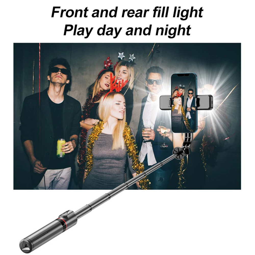 Upgraded Tripod Selfie Stick with 2 Fill Light 1130mm Phone Tripod with Remote Shutter for Android IOS Smartphone