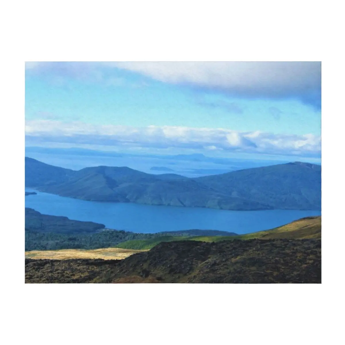 

Tongariro Crossing View Towards Lake Taupo New Zealand Throw Blanket warm winter Cute Luxury Thicken heavy to sleep Blankets