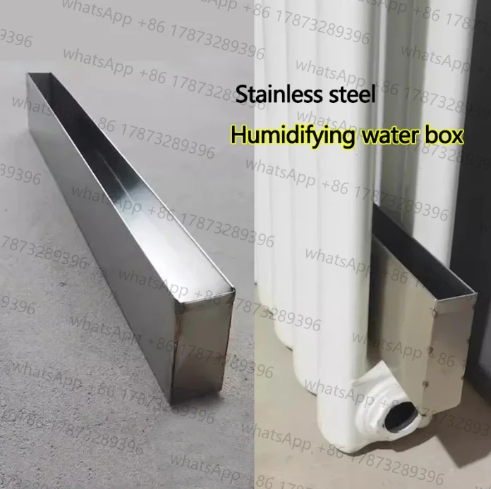 Stainless Steel Humidifier for radiator Narrow long trough humidifying container Heater Humidification Built-in humidifying box