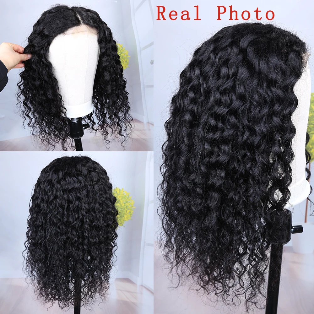 Lace Front Krullend Menselijk Haar Pruiken Diepe Golf Frontale Pruik Voor Zwarte Vrouwen Hd Kant Frontale Pruik 150% Dichtheid Braziliaanse haar Pruiken