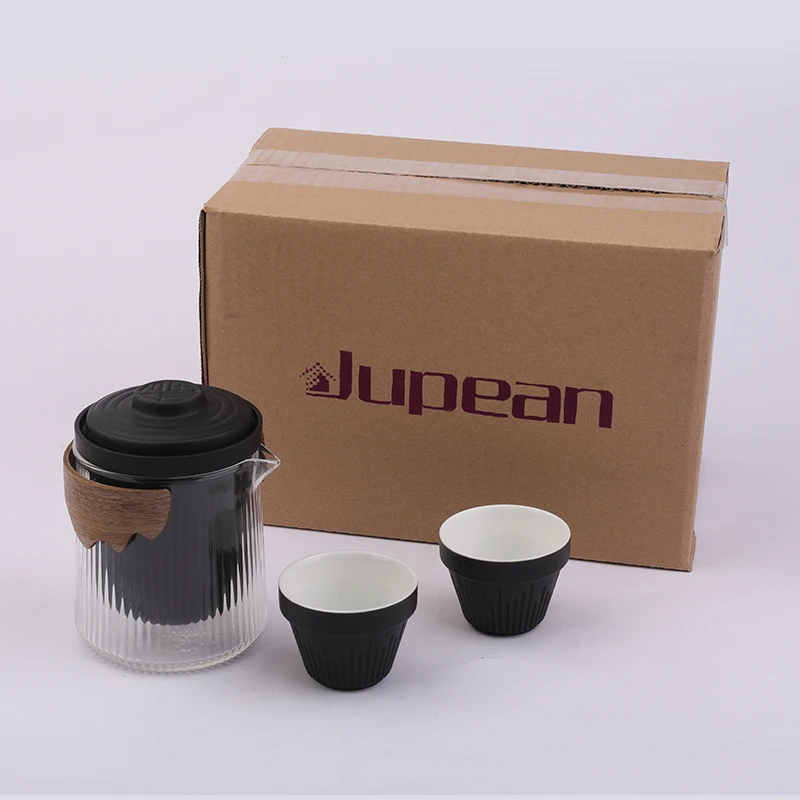 

Чайный сервиз Jupean, включающий чайник, чайные чашки и кувшин для напитков.