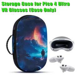 Hard Storage Case for Pico 4 Ultra VR Glasses Starry sky pattern Double zipper Travel Carrying Box For VR Glasses Accessories