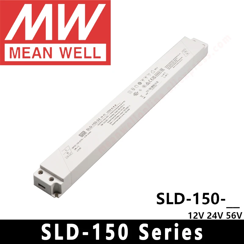 

Mean Well SLD-150-12/24/56 переменный ток в постоянный ток SMPS Meanwell 12 в 24 в 56 в стандартный постоянный ток импульсный источник питания