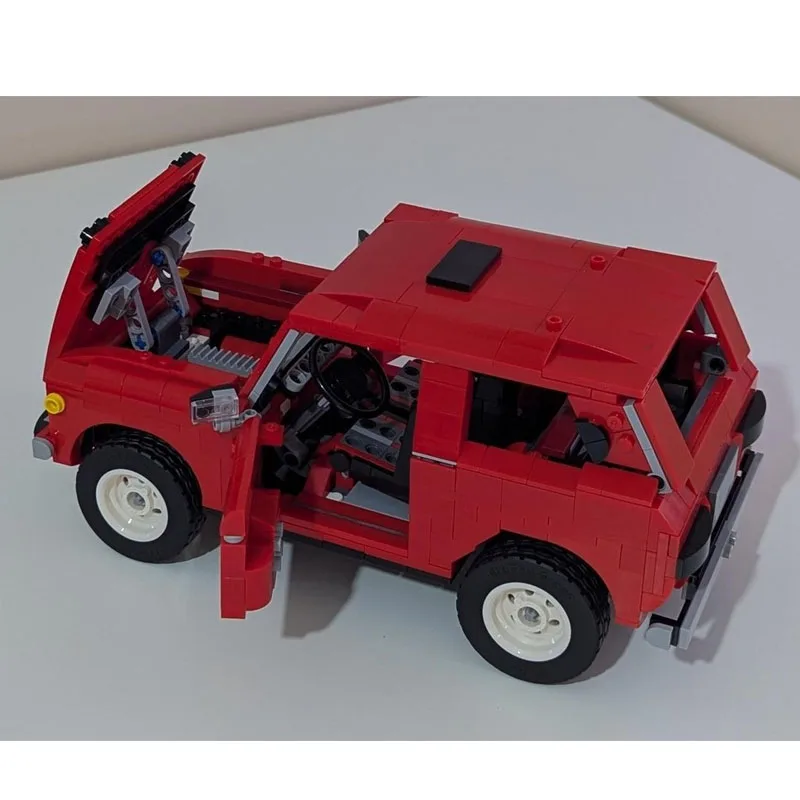 MOC-229870 novo caminhão vermelho esportes carro blocos de construção model919partsmoc criativo meninos crianças aniversário blocos de construção brinquedo presente