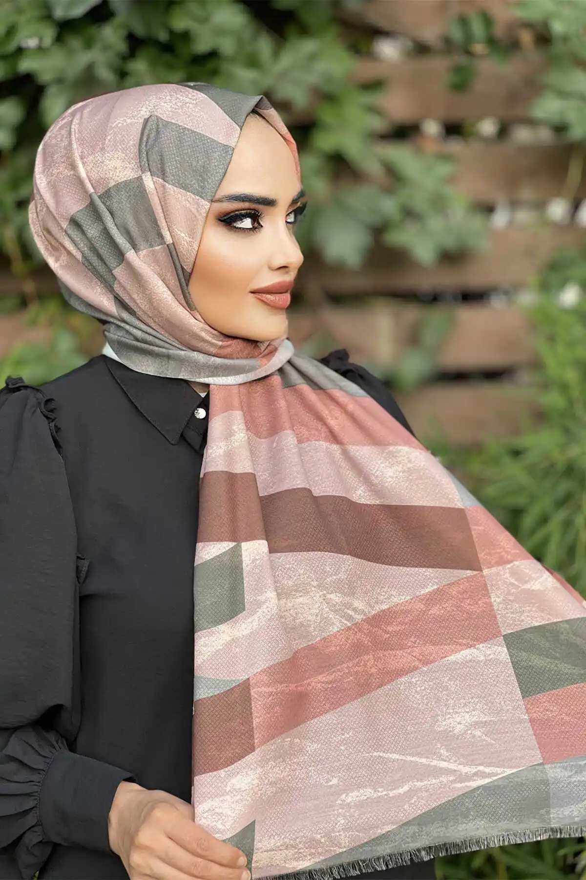 Women's Cotton Print Shawl Scarf Modern Islamic Muslim Women 'S Head Scarf Hijab for Women Islamic Hijab scarf Turbans Bayan